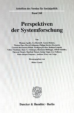Kartonierter Einband Perspektiven der Systemforschung. von 