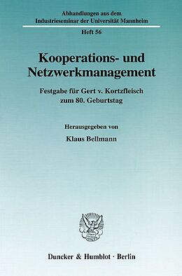 Kartonierter Einband Kooperations- und Netzwerkmanagement. von 