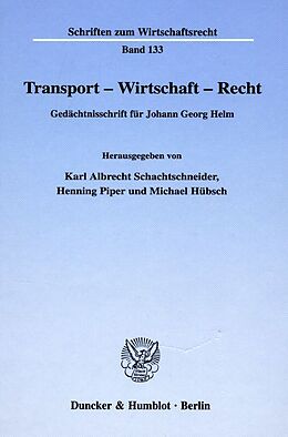 Fester Einband Transport - Wirtschaft - Recht. von 