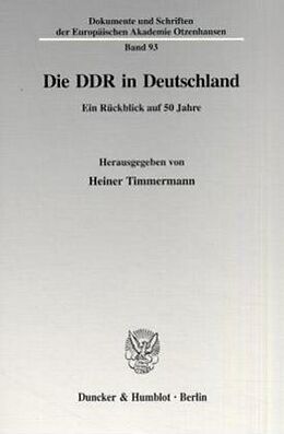 Kartonierter Einband Die DDR in Deutschland. von 