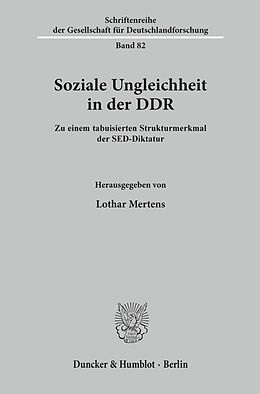 Kartonierter Einband Soziale Ungleichheit in der DDR. von 