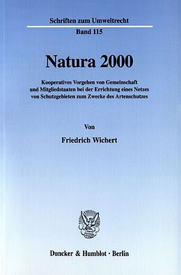 Kartonierter Einband Natura 2000. von Friedrich Wichert