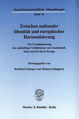 Kartonierter Einband Zwischen nationaler Identität und europäischer Harmonisierung. von 