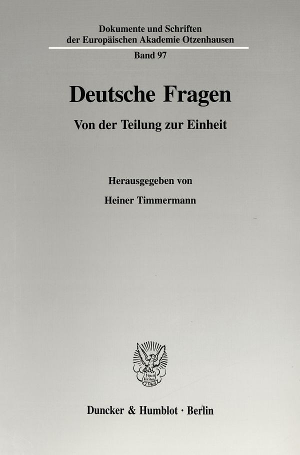 Deutsche Fragen.