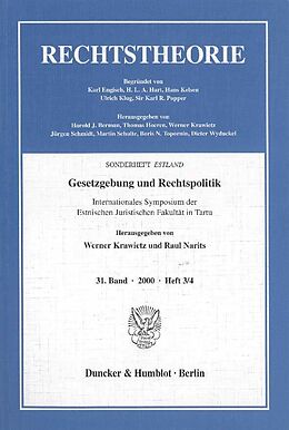 Kartonierter Einband Gesetzgebung und Rechtspolitik. von 