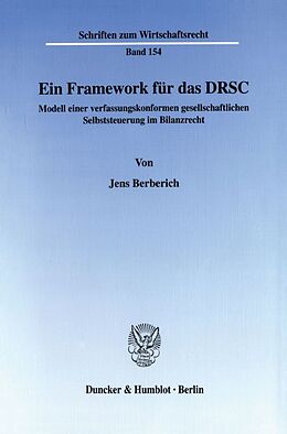 Kartonierter Einband Ein Framework für das DRSC. von Jens Berberich