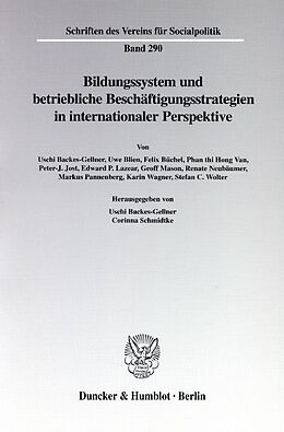 Kartonierter Einband Bildungssystem und betriebliche Beschäftigungsstrategien in internationaler Perspektive. von 