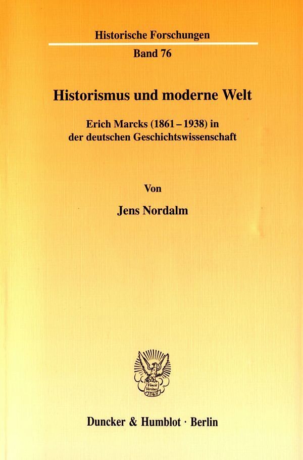 Historismus und moderne Welt.