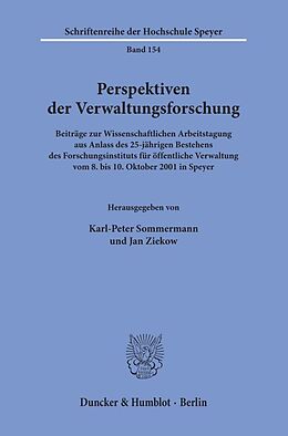 Kartonierter Einband Perspektiven der Verwaltungsforschung. von 