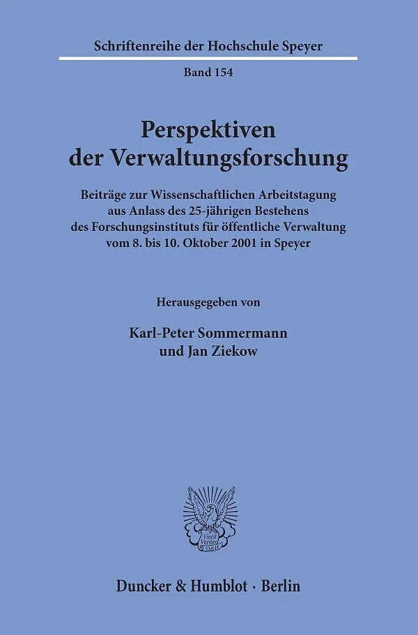Perspektiven der Verwaltungsforschung.