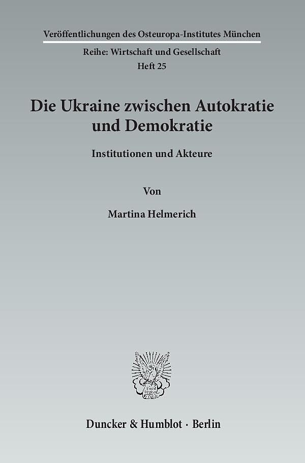 Die Ukraine zwischen Autokratie und Demokratie.