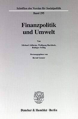Fester Einband Finanzpolitik und Umwelt. von 