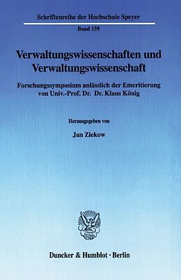 Kartonierter Einband Verwaltungswissenschaften und Verwaltungswissenschaft. von 