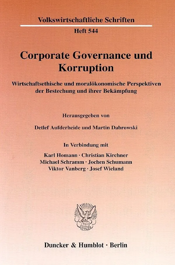 Corporate Governance und Korruption.