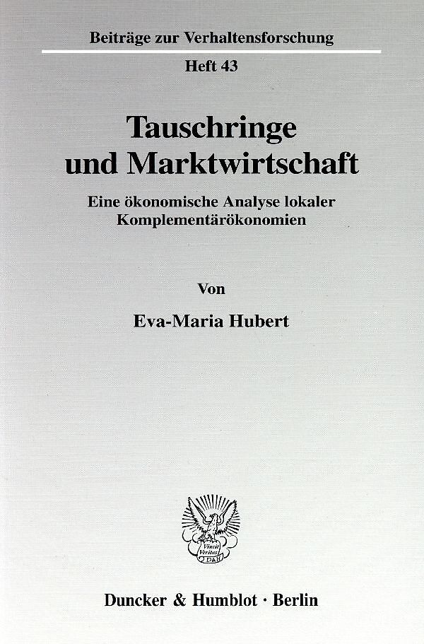 Tauschringe und Marktwirtschaft.