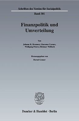 Fester Einband Finanzpolitik und Umverteilung. von 