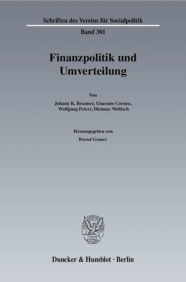 Finanzpolitik und Umverteilung.