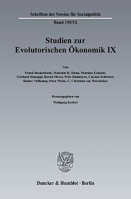 Fester Einband Studien zur Evolutorischen Ökonomik IX. von 