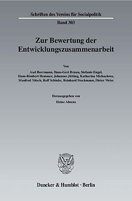 Kartonierter Einband Zur Bewertung der Entwicklungszusammenarbeit. von 