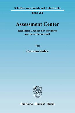 Kartonierter Einband Assessment Center. von Christian Stubbe