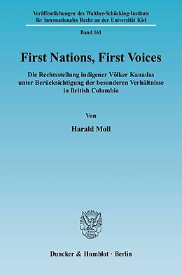 Fester Einband First Nations, First Voices. von Harald Moll
