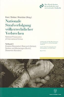 Kartonierter Einband Nationale Strafverfolgung völkerrechtlicher Verbrechen - National Prosecution of International Crimes. von 