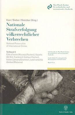 Kartonierter Einband Nationale Strafverfolgung völkerrechtlicher Verbrechen - National Prosecution of International Crimes. von 