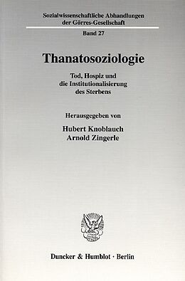 Kartonierter Einband Thanatosoziologie. von 