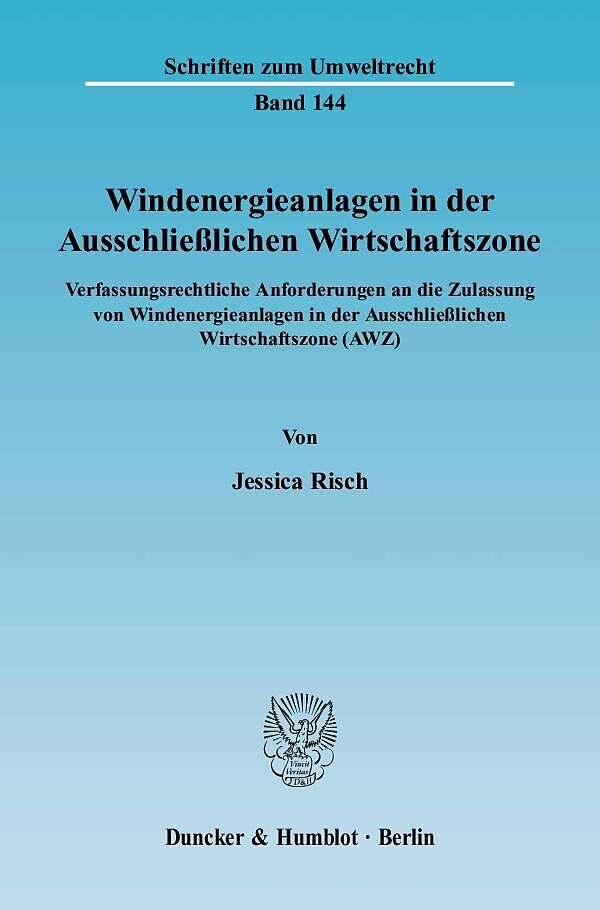 Windenergieanlagen in der Ausschließlichen Wirtschaftszone.