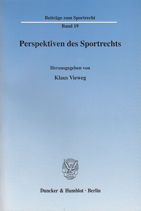 Perspektiven des Sportrechts.
