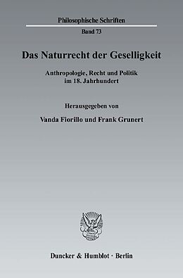 Kartonierter Einband Das Naturrecht der Geselligkeit. von 