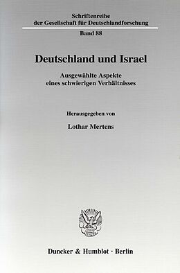 Kartonierter Einband Deutschland und Israel. von 