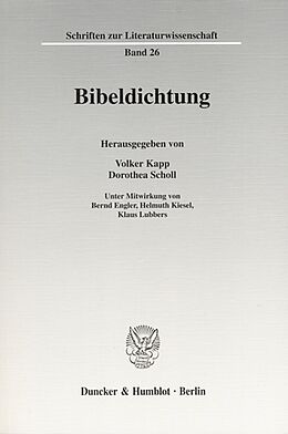 Kartonierter Einband Bibeldichtung. von 
