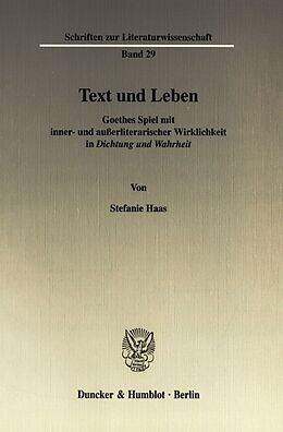 Kartonierter Einband Text und Leben. von Stefanie Haas