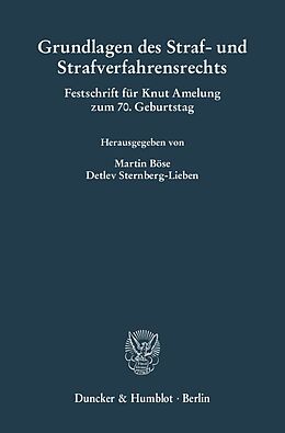 Leinen-Einband Grundlagen des Straf- und Strafverfahrensrechts. von 