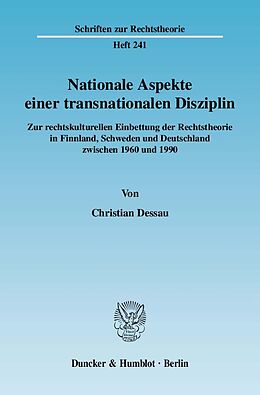 Kartonierter Einband Nationale Aspekte einer transnationalen Disziplin. von Christian Dessau
