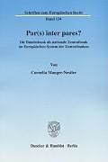Kartonierter Einband Par(s) inter pares? von Cornelia Manger-Nestler