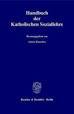 Leinen-Einband Handbuch der Katholischen Soziallehre. von 
