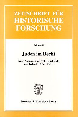 Kartonierter Einband Juden im Recht. von 
