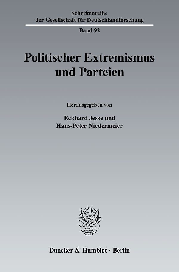 Politischer Extremismus und Parteien.