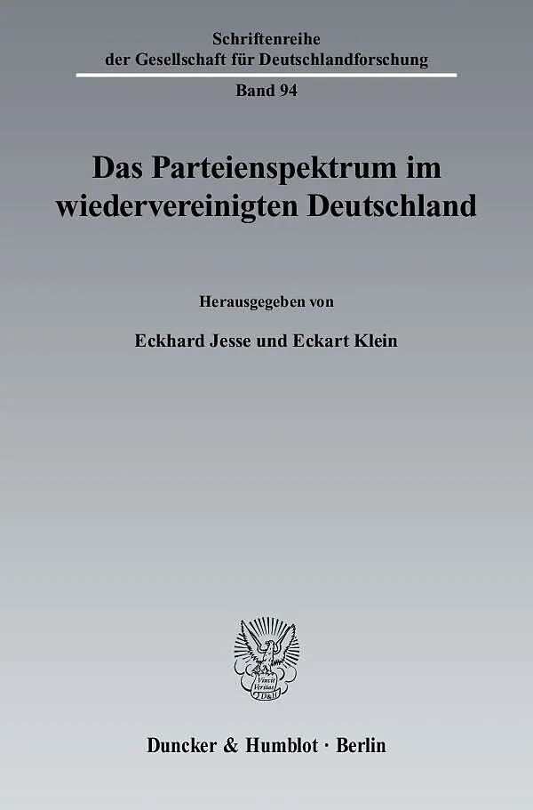 Das Parteienspektrum im wiedervereinigten Deutschland.