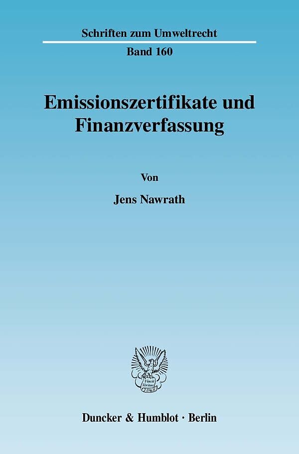 Emissionszertifikate und Finanzverfassung.