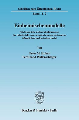 Kartonierter Einband Einheimischenmodelle. von Peter M. Huber, Ferdinand Wollenschläger