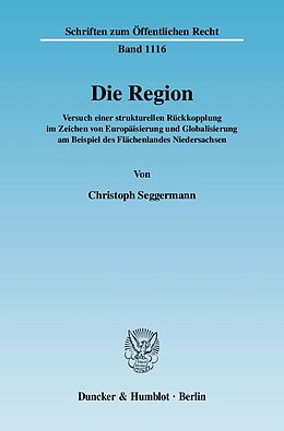 Kartonierter Einband Die Region. von Christoph Seggermann