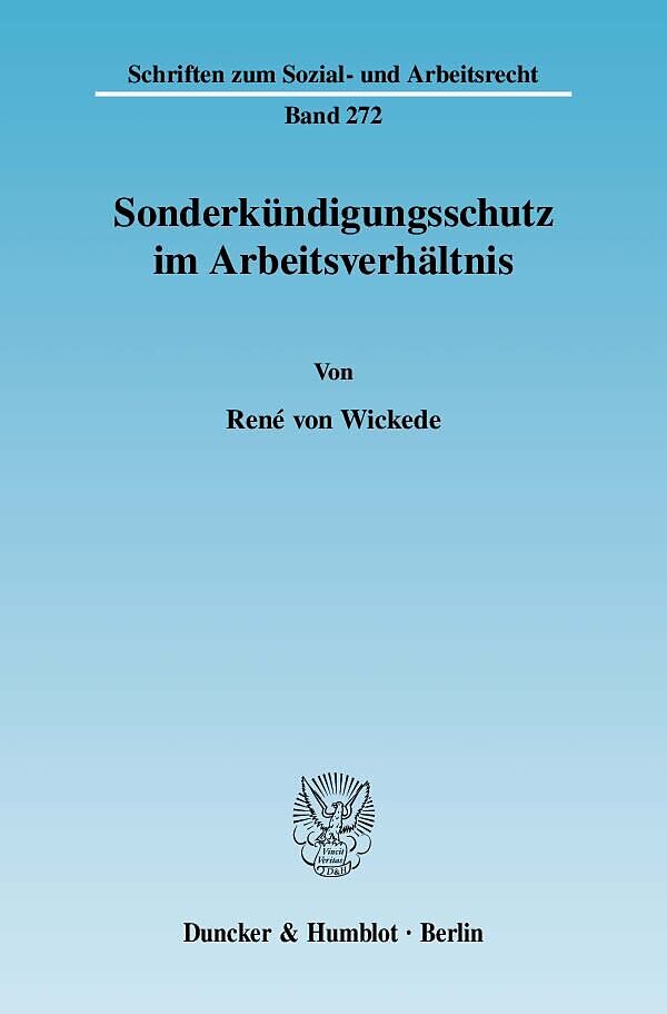 Sonderkündigungsschutz im Arbeitsverhältnis.