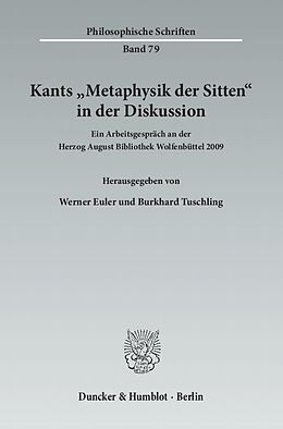Kartonierter Einband Kants "Metaphysik der Sitten" in der Diskussion. von 