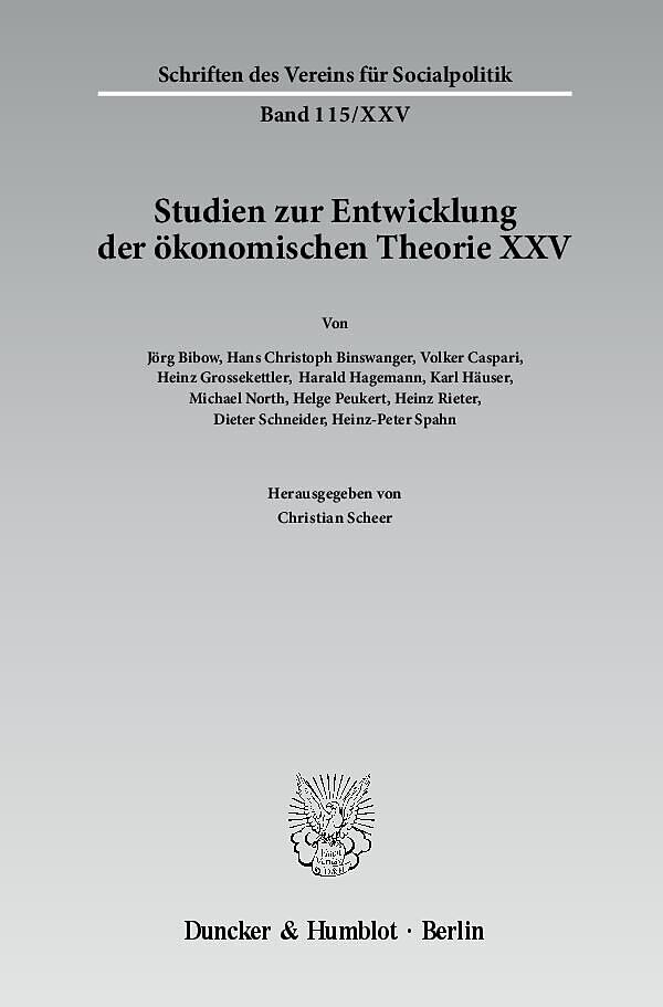 Die deutschsprachige Wirtschaftswissenschaft in den ersten Jahrzehnten nach 1945.