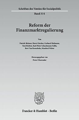 Kartonierter Einband Reform der Finanzmarktregulierung. von 