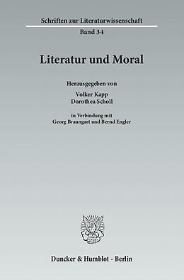 Kartonierter Einband Literatur und Moral. von 