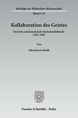 Kartonierter Einband Kollaboration des Geistes. von Sebastian Liebold